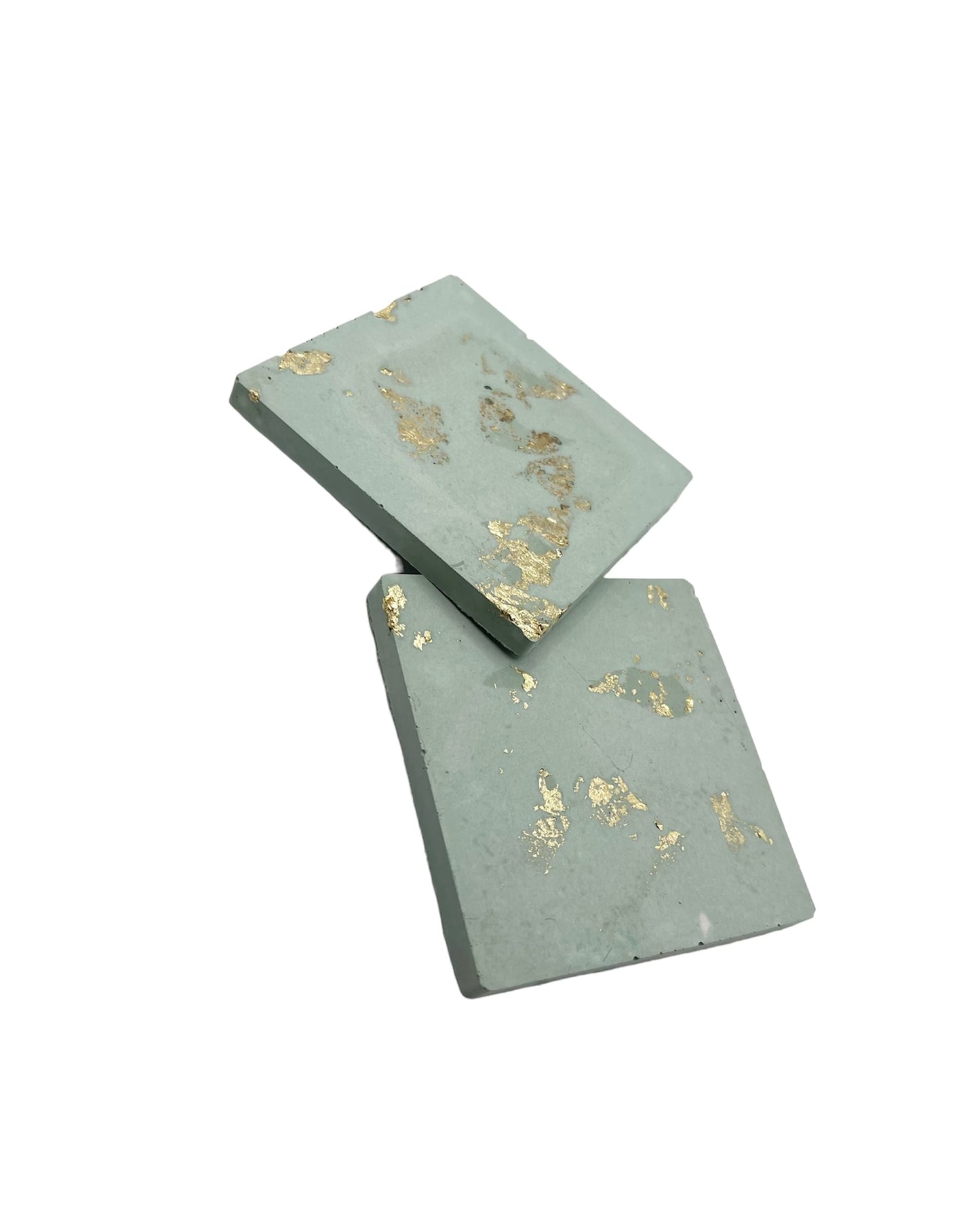 Elegant Green Concrete Coasters