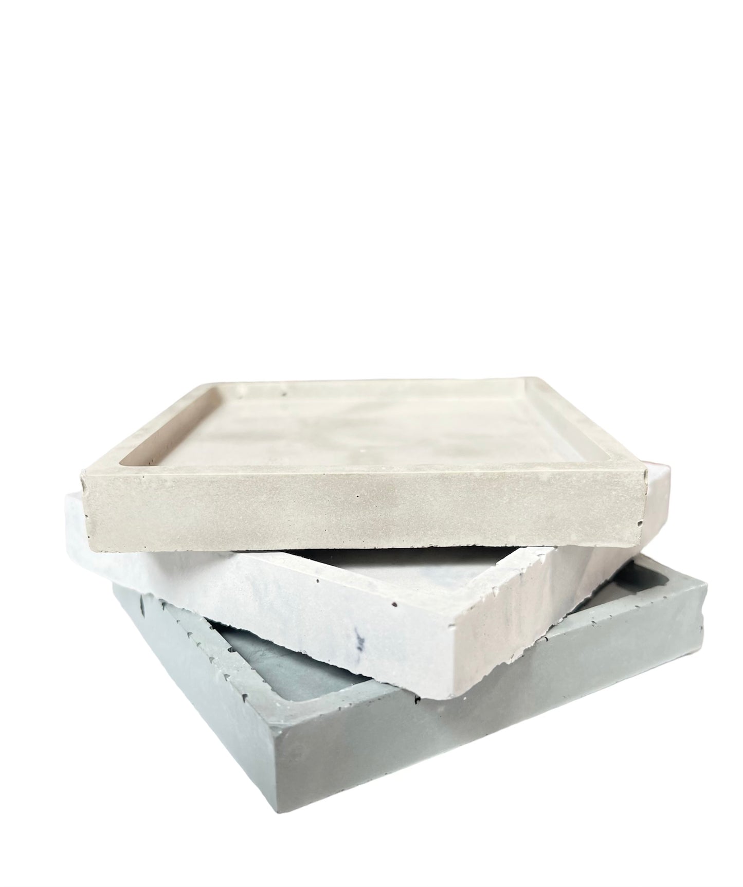 Minimalist Concrete Tray - Neutrals