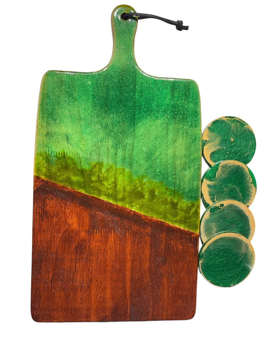 Resin Charcuterie Board Set