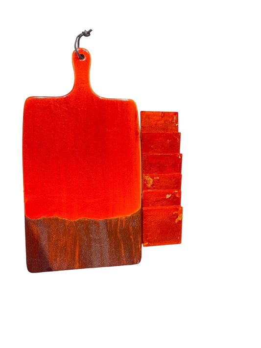 Resin Charcuterie Board Set